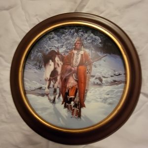 Hamilton Collection Native American Plate with Frame